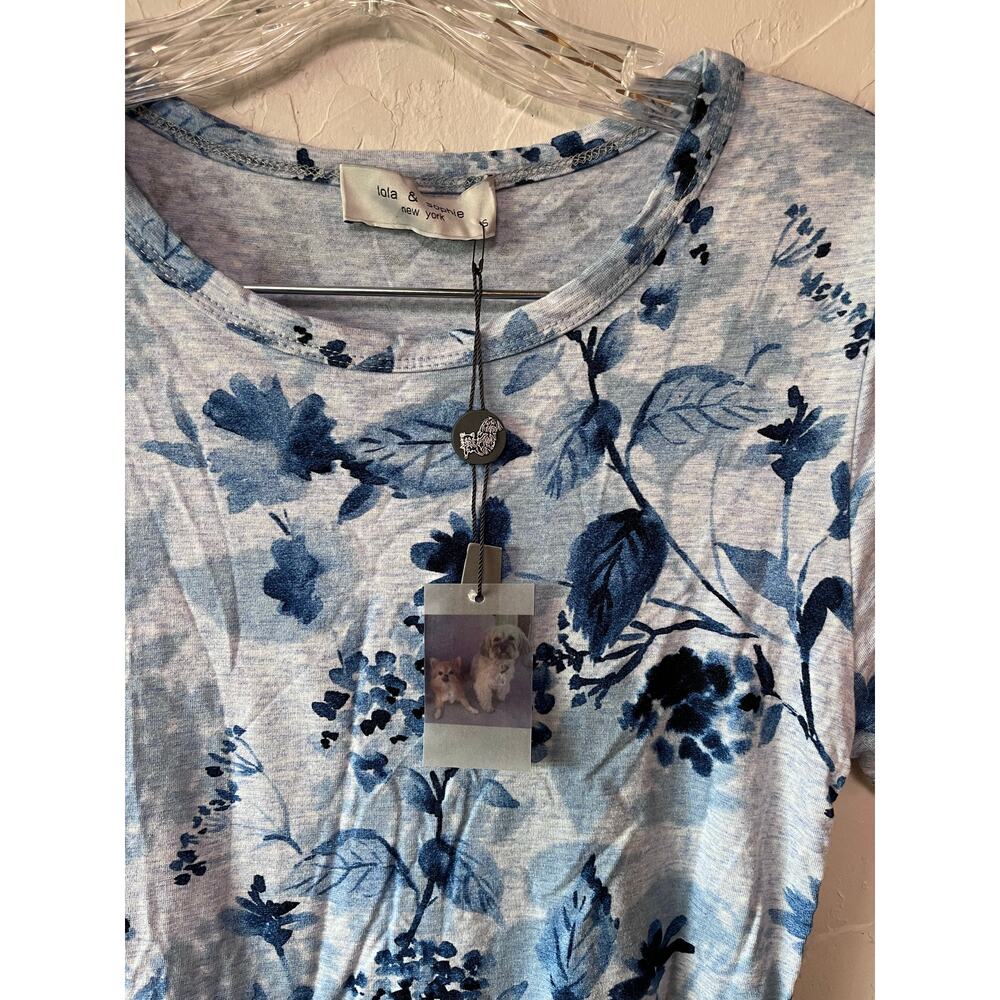 Lola & Sophie‎ Floral T-shirt Dress Sz S - Picture 4 of 8